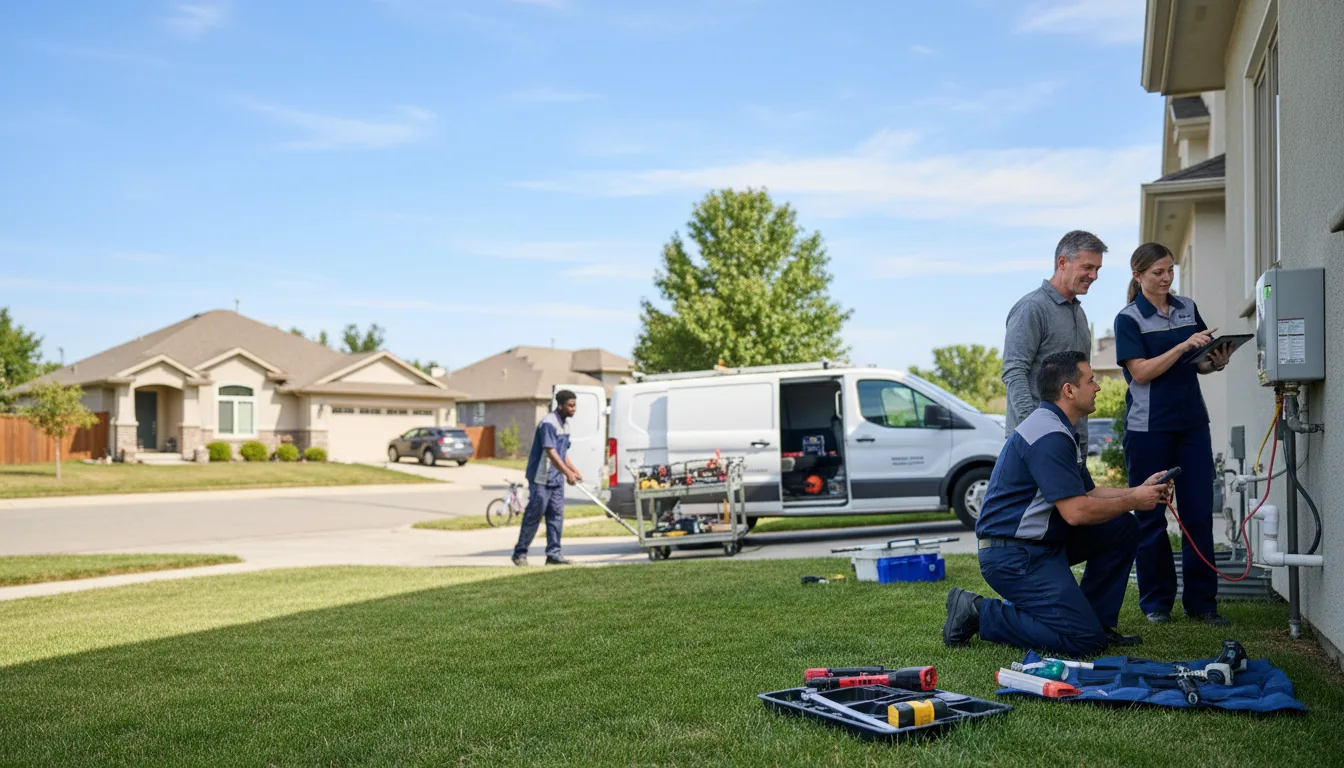 Tankless water heater service in Corona, SD
